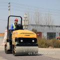 Rodillo de camino vibratorio de doble tambor hidráulico completo de 3 toneladas